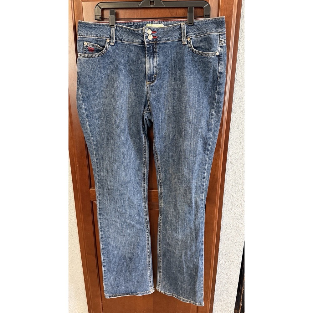 Wrangler 20X Low Rise Boot Cut Stretch Jeans Dark Wash Women's 15/26 x 34